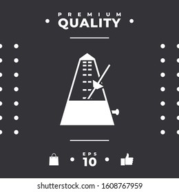 Metronome icon symbol, elements for your design
