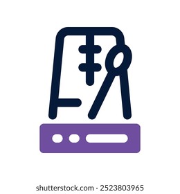 metronome icon. vector dual tone icon for your website, mobile, presentation, and logo design.