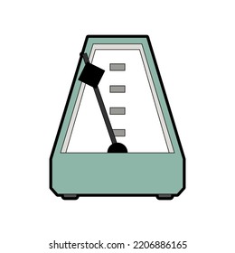 Metronome aislado. que marca intervalos cortos de tiempo con incluso pulsaciones.