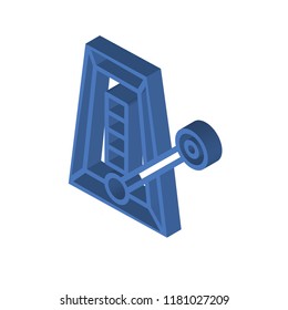 Metronome isometric left top view 3D icon