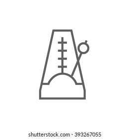 Icono de línea de metronome.