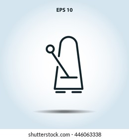 metronome line icon
