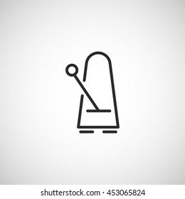 metronome line icon