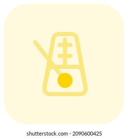Metronome with a stick for creating electronic sound