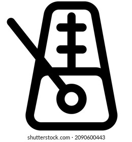 Metronome with a stick for creating electronic sound