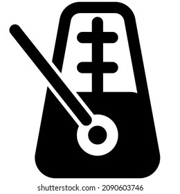Metronome with a stick for creating electronic sound
