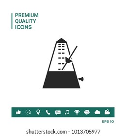 Metronome symbol icon