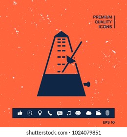 Metronome symbol icon