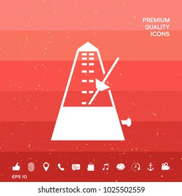 Metronome symbol icon