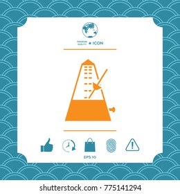 Metronome symbol icon