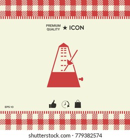 Metronome symbol icon