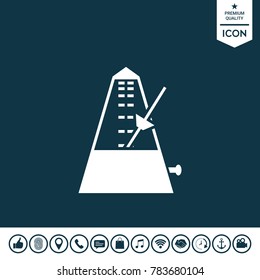 Metronome symbol icon