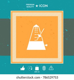 Metronome symbol icon