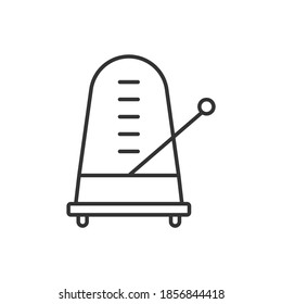 metronome tool icon vector illustration