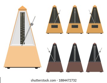 Metronome vector design illustration isolated on white background