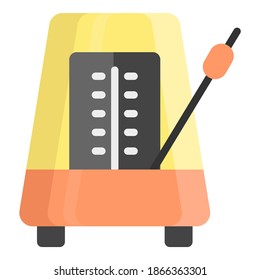 Metronome Vector Flat Icon, School And Education Icon