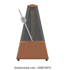 Metronome vector illustration isolated on a white background