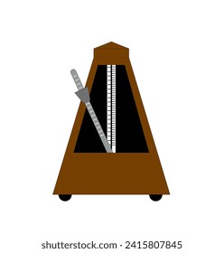 Metronome vector illustration on white background