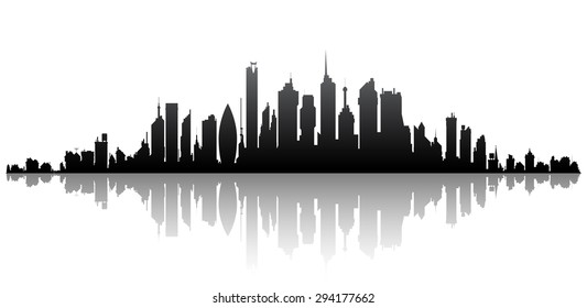 Skyline Stock Vector (Royalty Free) 23654065 | Shutterstock