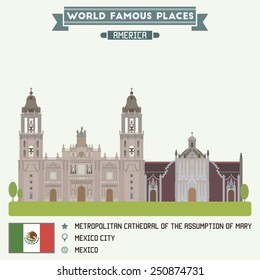 Metropolitan Cathedral of Assumption of Mary. Mexico city