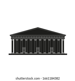Metropolitan Cathedral of Buenos Aires in Argentina. vector icon