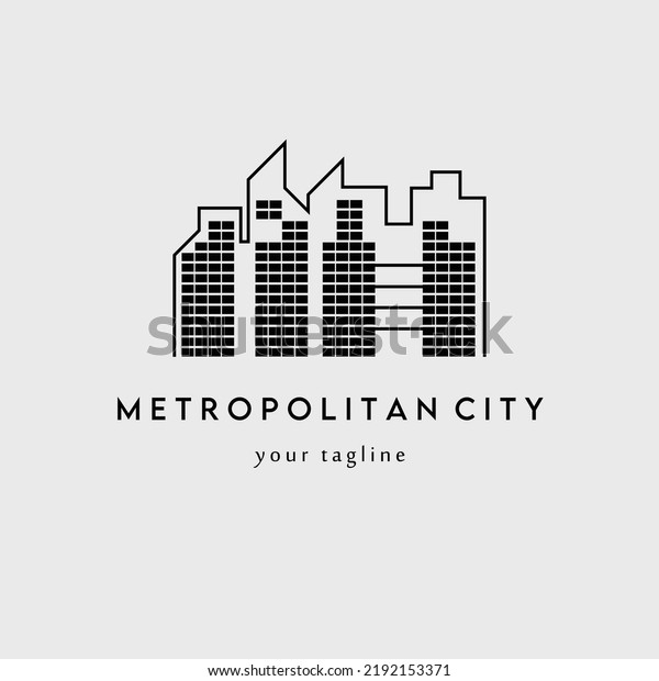 metropolitan city\
logo vector illustration\
design