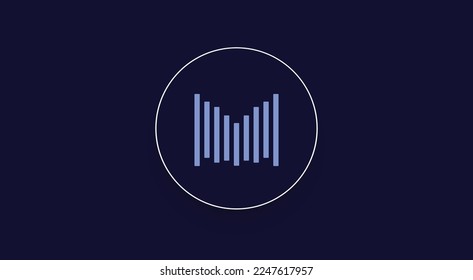 Mettalex, MTLX cryptocurrency logo on isolated background with copy space. 3d vector illustration of Mettalex, MTLX token icon banner design concept.