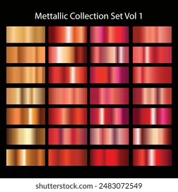 Mettallic Collection Set Vol 1 Illustration Vector Base EPS