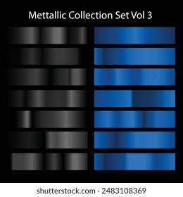 Mettallic Collection Set Vol 3 Illustration Vector Base EPS