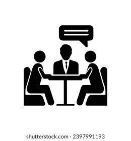 Metting icon. Simple vector sign
