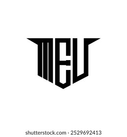 MEU letra logotipo design com fundo branco no ilustrador, logotipo vetorial moderno alfabeto estilo de sobreposição de fonte, caligrafia designs para logotipo, cartaz, convite, etc.