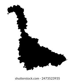 Meurthe et Moselle department map, administrative division of France. Vector illustration.