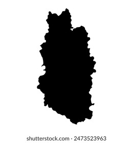 Meuse department map, administrative division of France. Vector illustration.