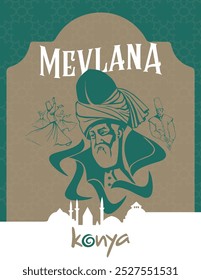 Mevlana Celaleddin-i Rumi, 17 de dezembro - Semana de Mevlana Türkiye Konya, Şeb-i Arus. Traduzido: Mevlana Celaleddin-i Rumi, 17 de dezembro de 1273 Mevlana Week Turkey Konya, Şeb-i Arus.