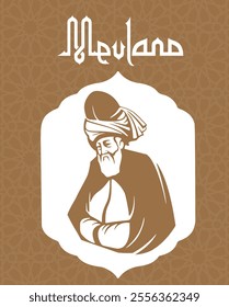 Mevlana Celaleddin-i Rumi Vector Design