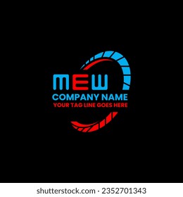 MEW letter logo creative design with vector graphic, MEW simple and modern logo. MEW luxurious alphabet design  