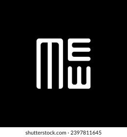 MEW letter logo vector design, MEW simple and modern logo. MEW luxurious alphabet design  