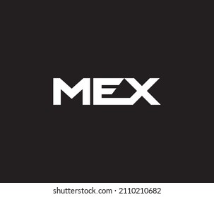 MEX Logo Design Abstract Signs Symbols Shape Rectangle Initials Letter Typhography Monogram