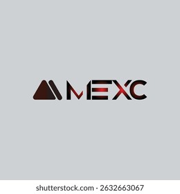MEXC Logo Design with Gradient and Geometric Precision. MEXC Logo Design Concept.