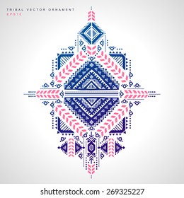 Mexican and African Vector Tribal ethnic ornament