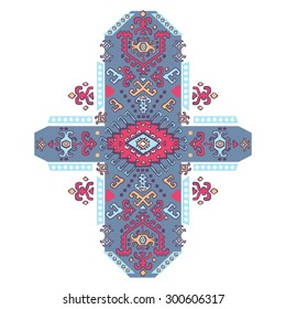 Mexican and African Vector Tribal ethnic ornament
