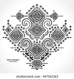 Mexican and African Vector Tribal ethnic ornament