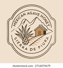 MEXICAN AGVE VECTOR LOGO DESIGN TEMPLATE