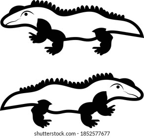 Mexican alligator concept, Green lizard Vector Icon Design, Mexican culture symbol on White background, Customs & Traditions Signs