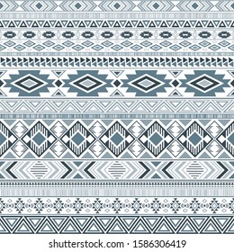 Mexican american indian pattern tribal ethnic motifs geometric vector background. Doodle native american tribal motifs clothing fabric ethnic traditional design. Mayan clothes pattern design.