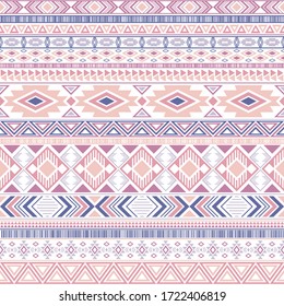 Mexican american indian pattern tribal ethnic motifs geometric seamless background. Abstract native american tribal motifs clothing fabric ethnic traditional design. Aztec symbol fabric print.