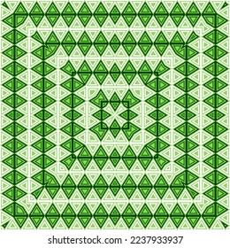 Mexican american indian pattern tribal ethnic motifs geometric seamless background. Modern green native american tribal motifs textile print ethnic traditional design. Mexican folk fashion.