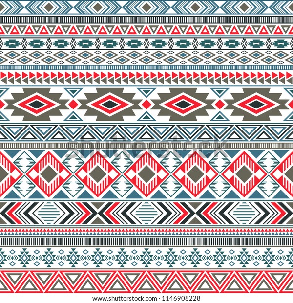 Mexican American Indian Pattern Tribal Ethnic Stock Vector (Royalty ...