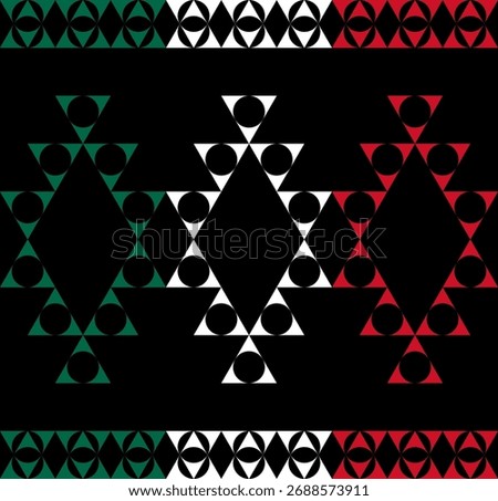 mexican aztec pattern. abstract geometric background. vector illustration