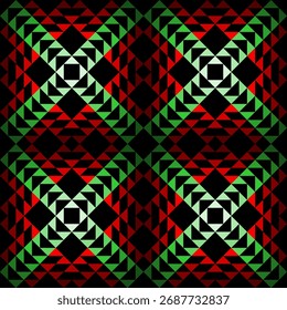 mexican aztec pattern. triangle background. vector illustration